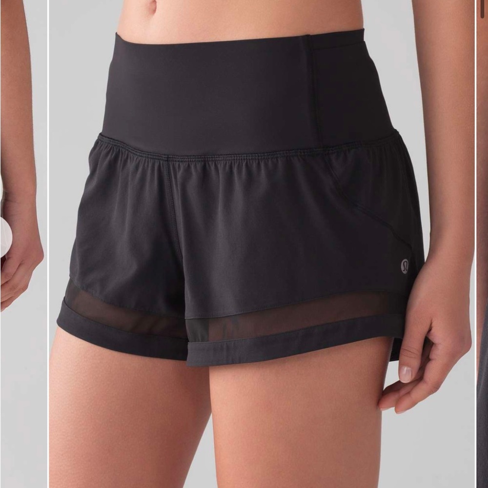 Lululemon Black Pace Perfect Short 6